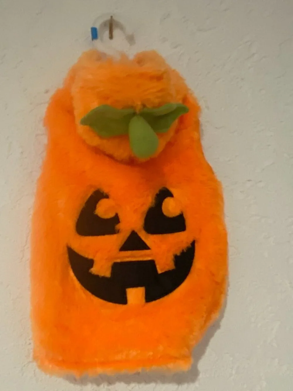 Pumpkin Dog Costume M Jack O Lantern Hooded Halloween Pet Outfit